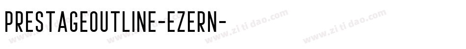 PrestageOutline-eZeRn字体转换