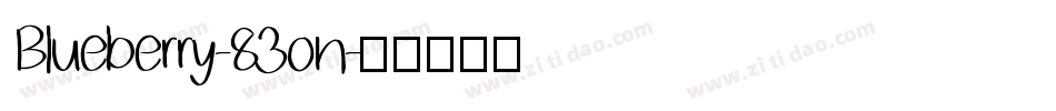 Blueberry-83on字体转换