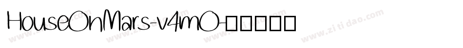 HouseOnMars-v4mO字体转换