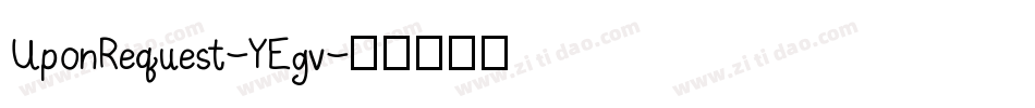 UponRequest-YEgv字体转换