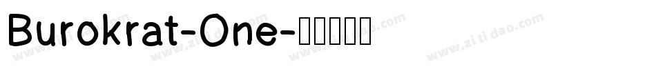 Burokrat-One字体转换