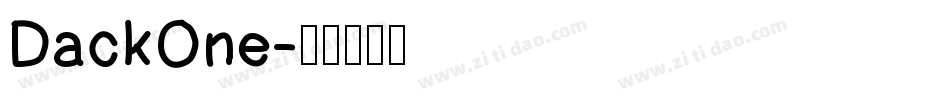 DackOne字体转换