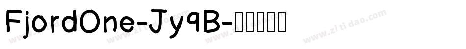 FjordOne-Jy9B字体转换