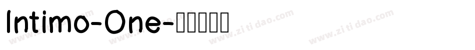 Intimo-One字体转换