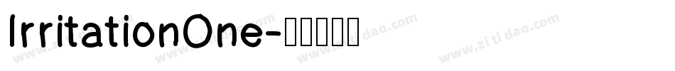 IrritationOne字体转换