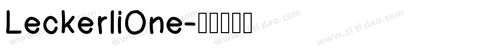 LeckerliOne字体转换