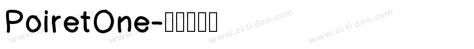 PoiretOne字体转换