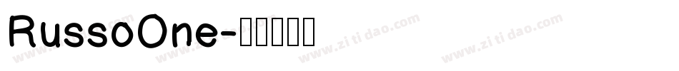 RussoOne字体转换