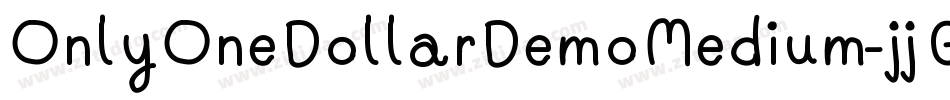 OnlyOneDollarDemoMedium-jjGM字体转换