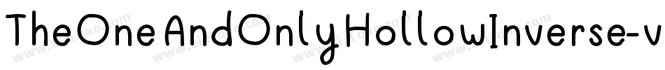 TheOneAndOnlyHollowInverse-vmnP4字体转换