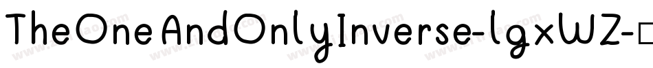 TheOneAndOnlyInverse-lgxWZ字体转换