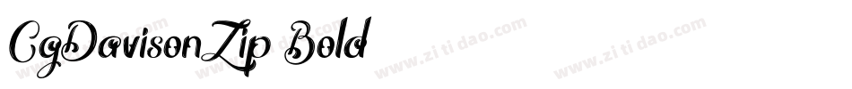 CgDavisonZip-Bold字体转换