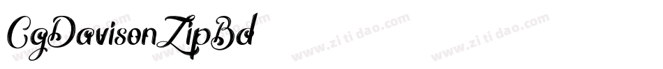 CgDavisonZipBd字体转换