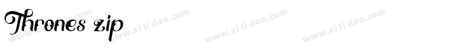Thrones.zip字体转换