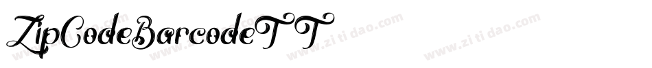 ZipCodeBarcodeTT字体转换