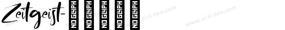 Zeitgeist字体转换