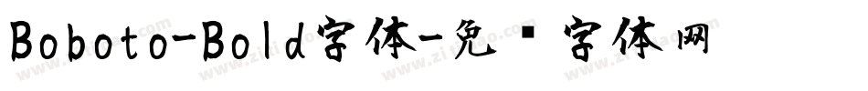 Boboto-Bold字体字体转换
