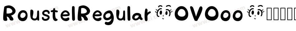 RoustelRegular-OVOoo字体转换