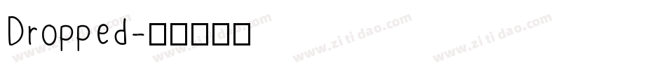 Dropped字体转换