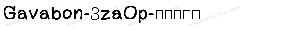 Gavabon-3zaOp字体转换