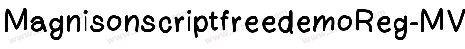 MagnisonscriptfreedemoReg-MVYOp字体转换