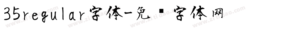 35regular字体字体转换