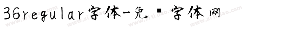 36regular字体字体转换