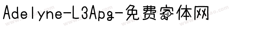 Adelyne-L3Apg字体转换