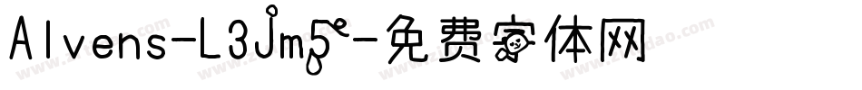 Alvens-L3Jm5字体转换