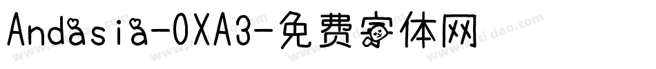 Andasia-OXA3字体转换