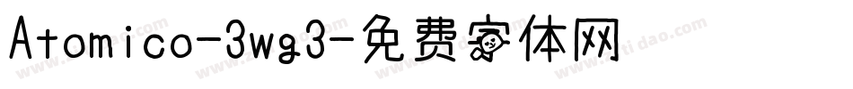 Atomico-3wg3字体转换