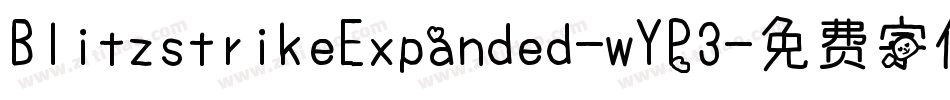 BlitzstrikeExpanded-wYP3字体转换