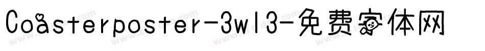 Coasterposter-3wl3字体转换