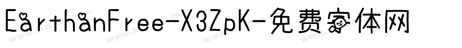 EarthanFree-X3ZpK字体转换