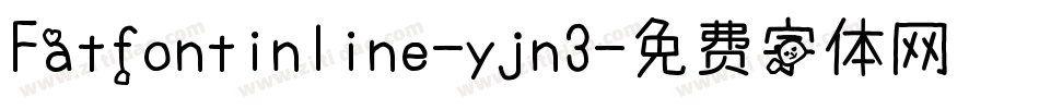 Fatfontinline-yjn3字体转换