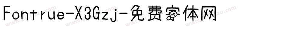 Fontrue-X3Gzj字体转换