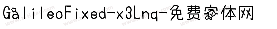 GalileoFixed-x3Lnq字体转换