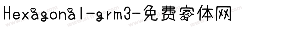 Hexagonal-grm3字体转换