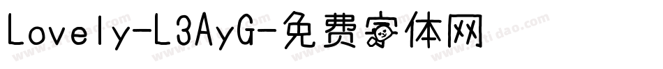 Lovely-L3AyG字体转换