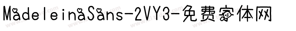 MadeleinaSans-2VY3字体转换