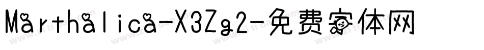 Marthalica-X3Zg2字体转换
