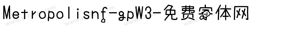 Metropolisnf-gpW3字体转换