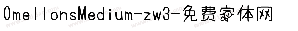 OmellonsMedium-zw3字体转换