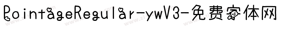 PointageRegular-ywV3字体转换
