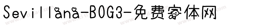 Sevillana-BOG3字体转换
