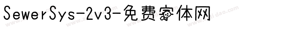 SewerSys-2v3字体转换