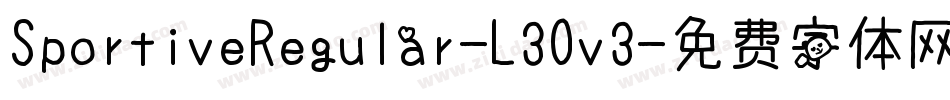 SportiveRegular-L3Ov3字体转换