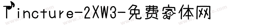 Tincture-2XW3字体转换