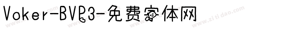 Voker-BVP3字体转换