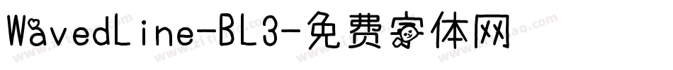WavedLine-BL3字体转换